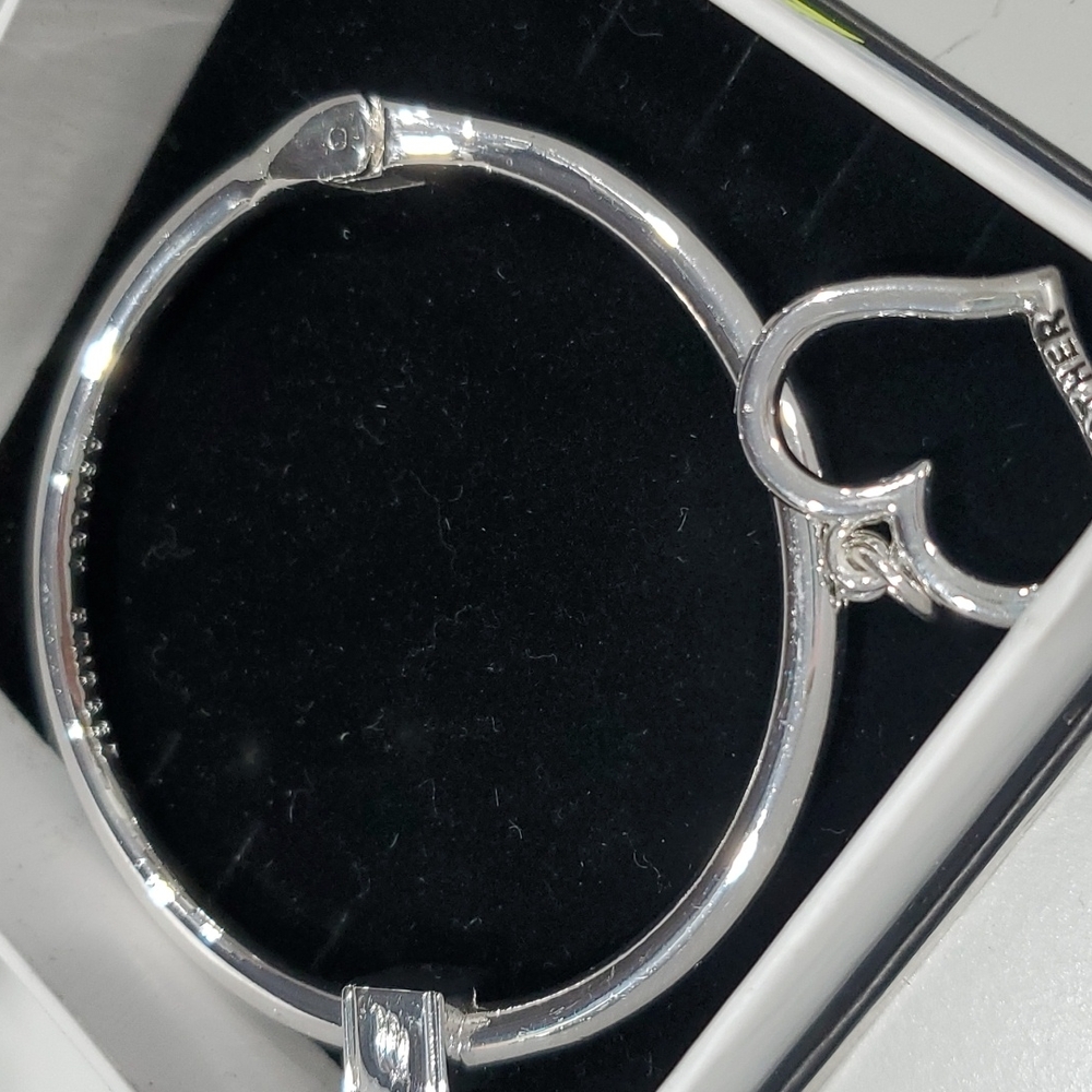 Ashley Bridge Sterling Silver Mother's Day Bangle Bracelet